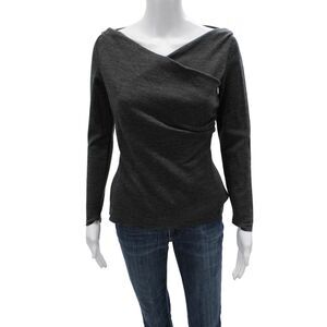 La Petite Robe di Chiara Boni Women Dark Gray Long Sleeve Sweater Size 44